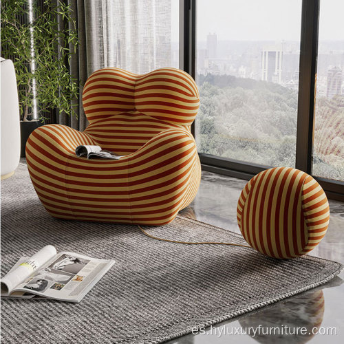 Silla de bola de ocio individual nórdica sofá perezoso moderno